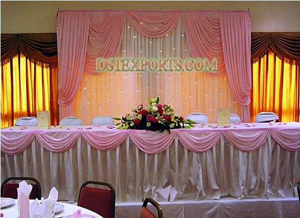 WEDDING LIGHTED HEAD TABLE BACKDROP