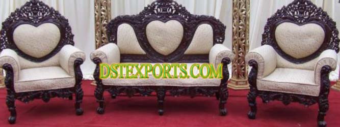 WEDDING ANTIQUE CARVED LOVE SOFA SET