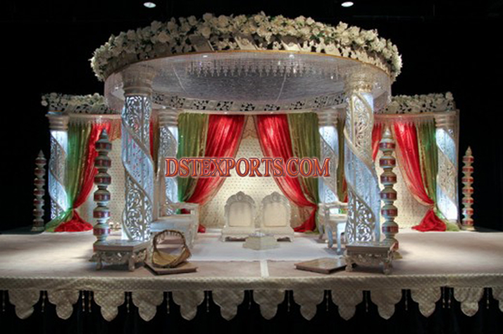 WEDDING RANI FIBER CRYSTAL MANDAP