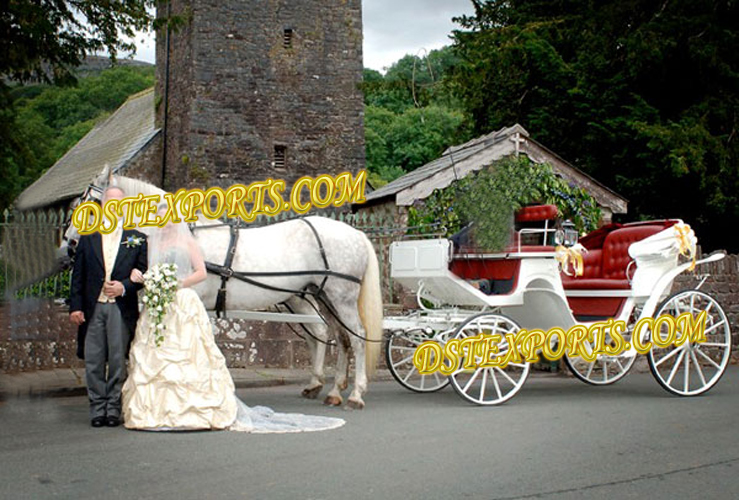 INDIAN WEDDING WHITE VICTORIA CARRIAGE