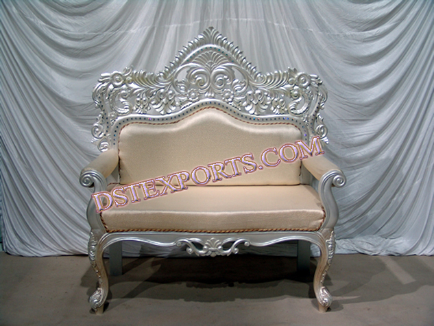 INDIAN WEDDING SILVER LOVE SEATER