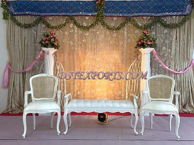 WEDDING WHITE STYLISH SOFA SET