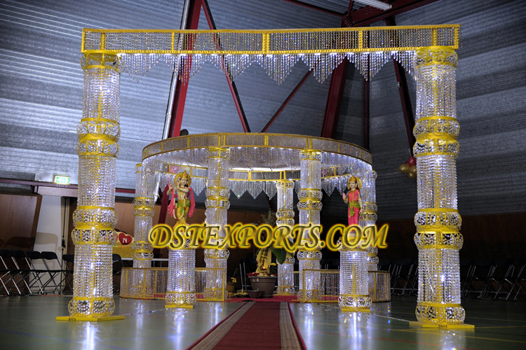 LATEST WEDDING METAL CRYSTAL MANDAP