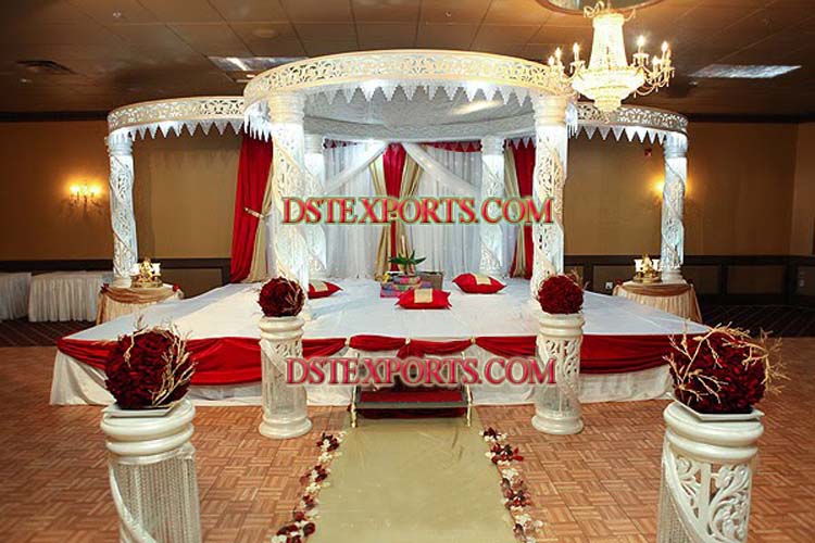 WEDDING CRYSTAL FIBER JALI MANDAP