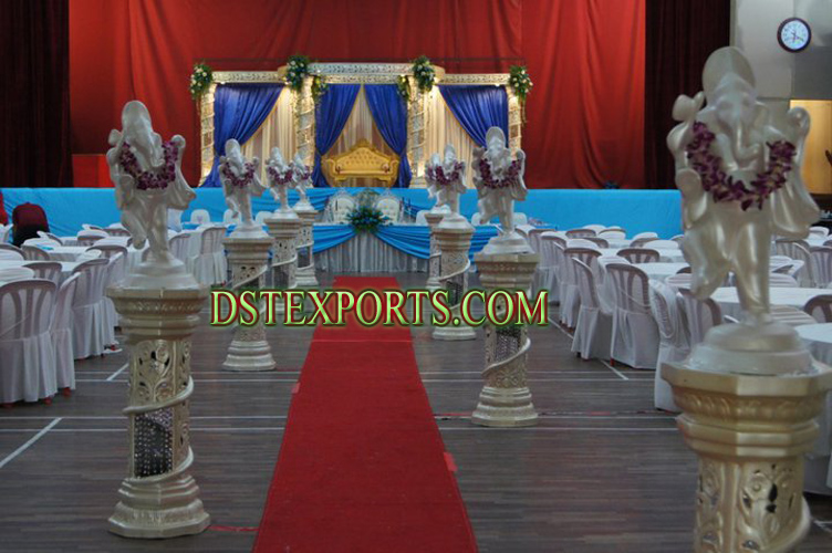 WEDDING FIBER CARVED MANDAP SET