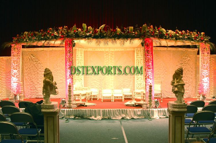 INDIAN WEDDING WOODEN CARVED MANDAP