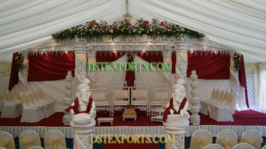 WEDDING SIX PILLAR  CRYSTAL MANDAP