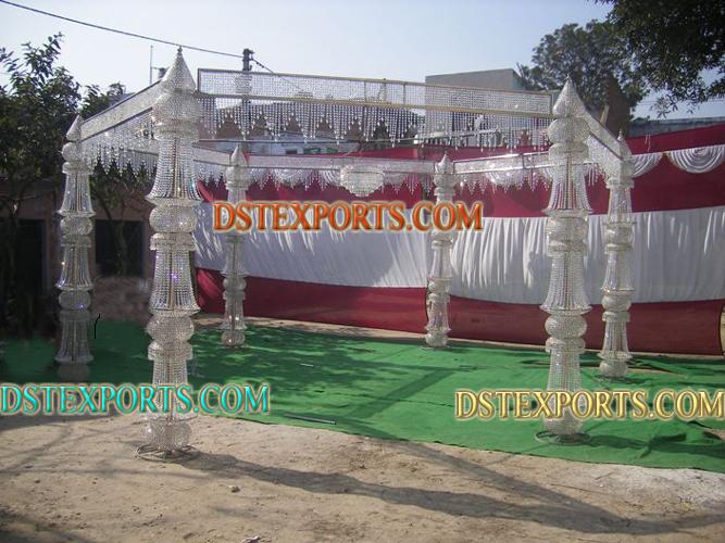 NEW WEDDING CRYSTAL MANDAP SET