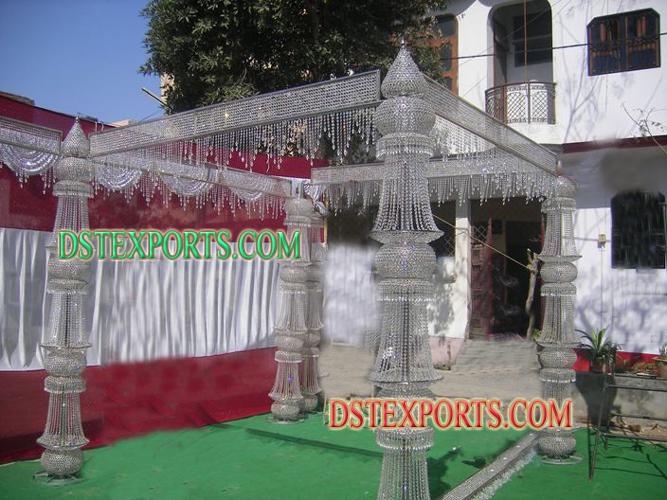 NEW  CRYSTAL MANDAP SET