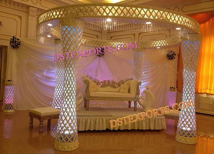 LATEST STYLE WEDDING CRYSTAL MANDAP SET