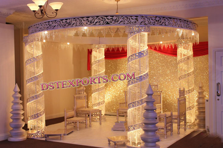 WEDDING ELEGENT CRYSTAL MANDAP