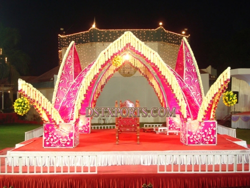 WEDDING METAL FLOWER MANDAP