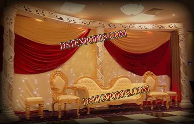 ASIAN WEDDING STYLISH GOLD FURNITURE