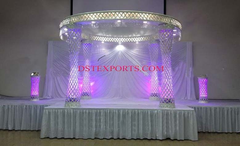 NEW WEDDING FIBER CRYSTAL  MANDAP