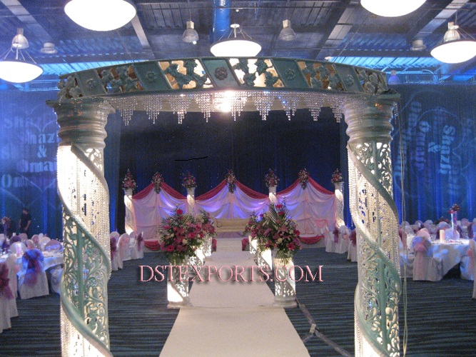 WEDDING CRYSTAL PILLAR WELCOME GATE