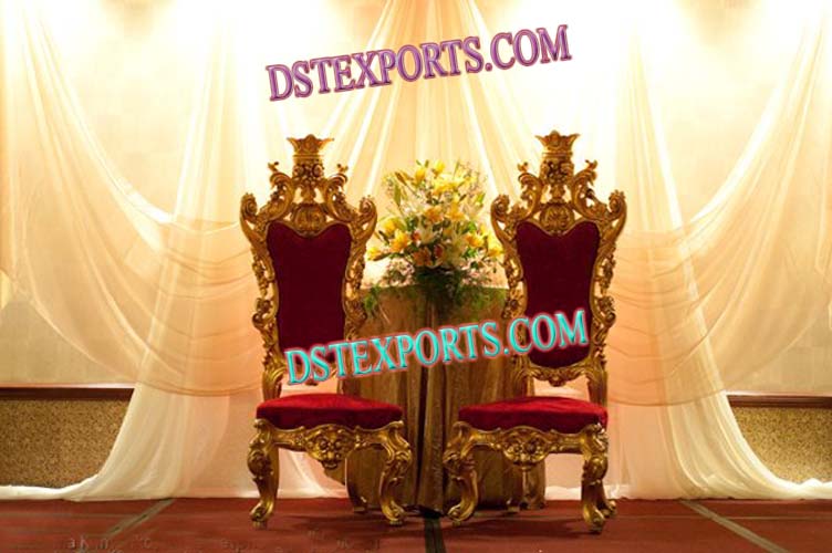 WEDDING GOLDEN LOVE CHAIRS SET