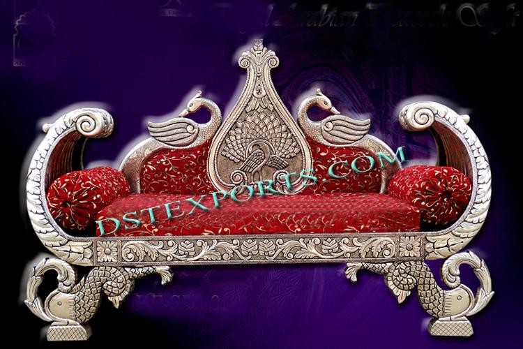 INDIAN WEDDING SILVER MAHARAJA SOFA