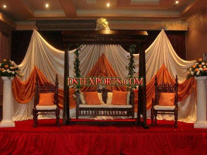 WEDDING ANTIQUE RAJWADI SWING SET