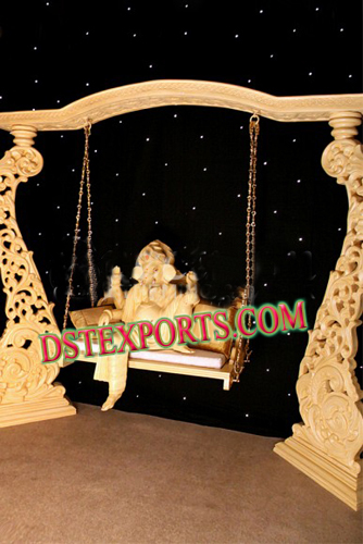 WEDDING GOLDEN CARVED JHULA