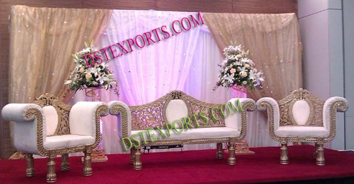 WEDDING GOLD CARVED LOVE FURNITURE