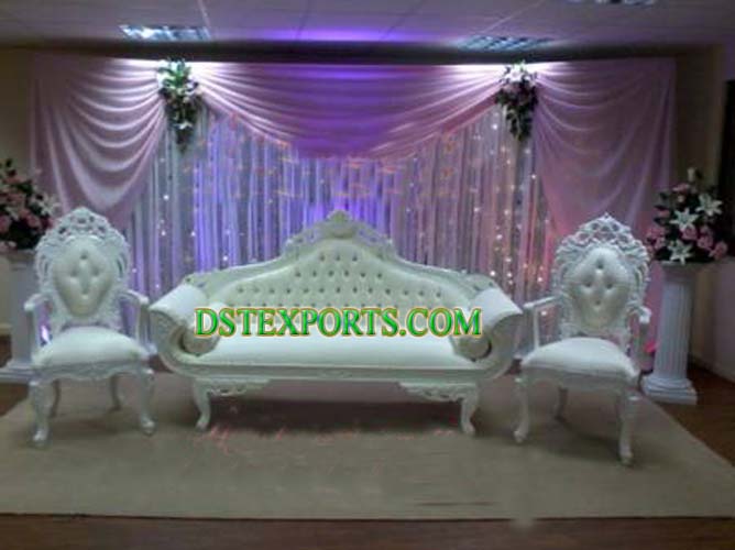 ROYAL WEDDING WHITE SOFA SET