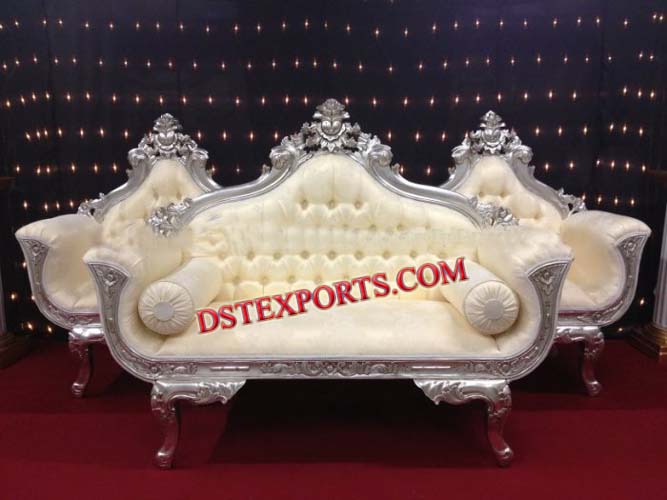 ROYAL WEDDING SILVER SOFA SET