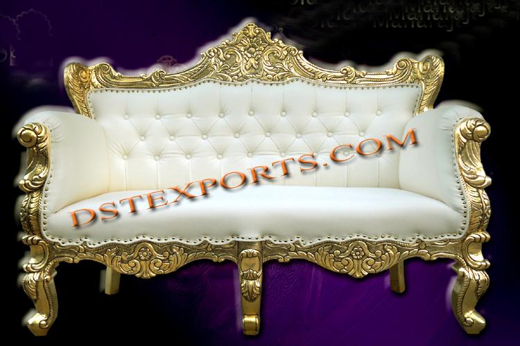 LATEST WEDDING GOLD LOVE SEAT