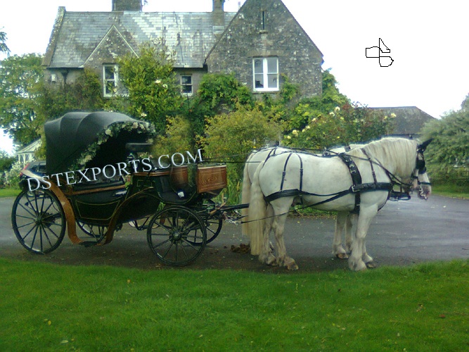 STYLISH BLACK VICTORIA CARRIAGE