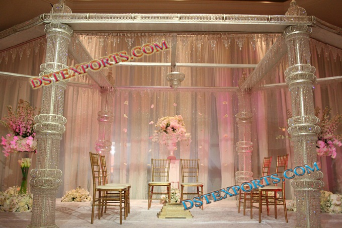 WEDDING STLISH CRYSTAL MANDAP DECORS