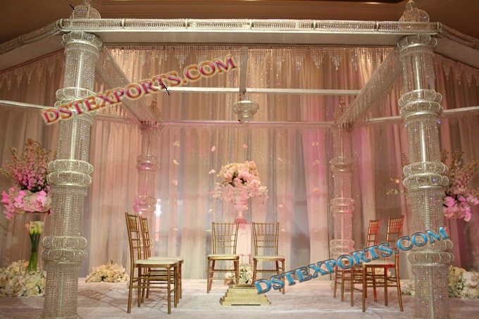 MODERN WEDDING CRYSTAL MANDAP