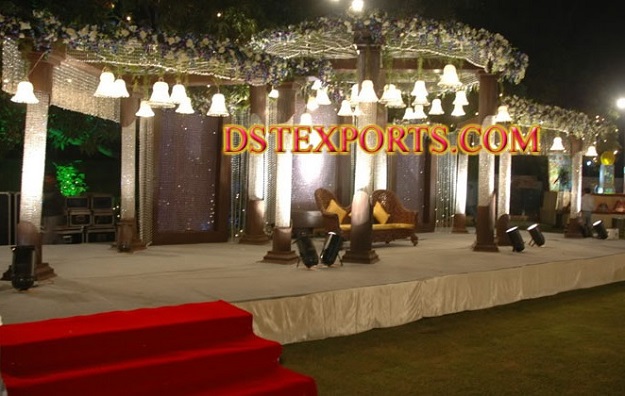 LATEST WEDDING CRYSTAL BELLS MANDAP