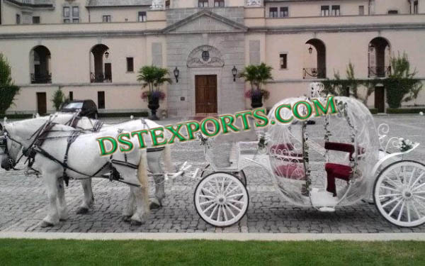 ENGLISH WEDDING CINDERALA HORSE CARRIAGE