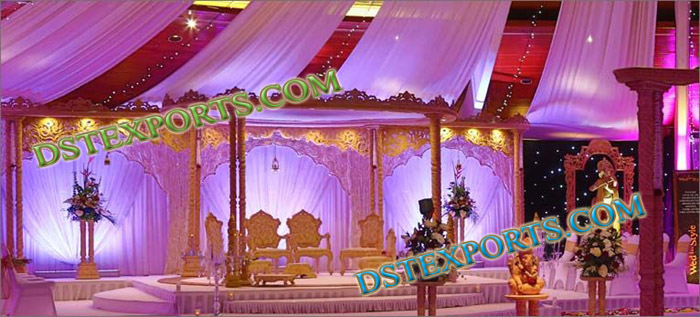 WEDDING TWIN WOODEN MANDAP