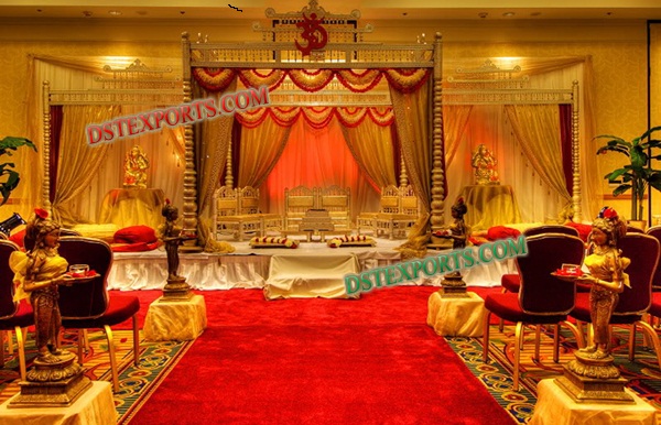 GUJRATI WEDDING GOLDEN MANDAP