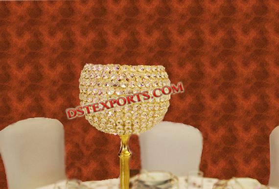 LATEST WEDDING CRYSTAL LAMP STAND