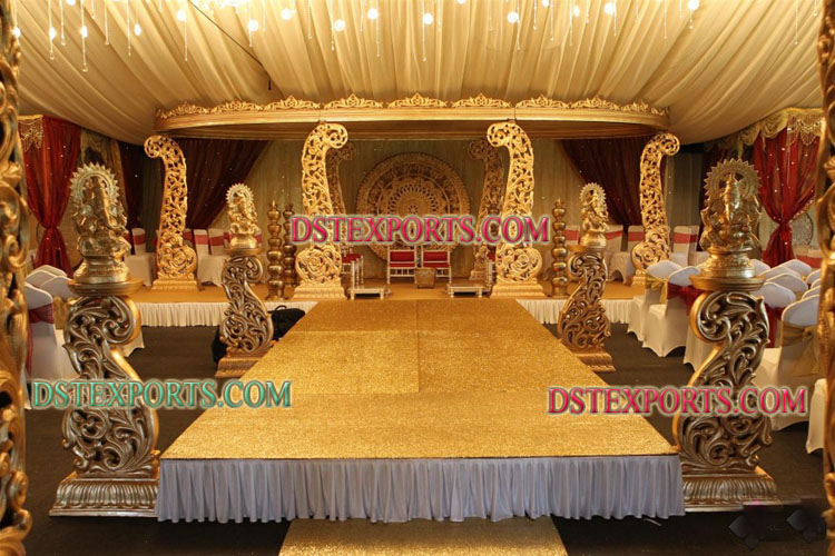 LATEST WOODEN WEDDING MANDAPS