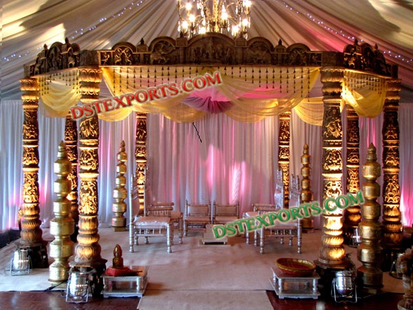 LATEST WEDDING WOODEN CARVED MANDAP