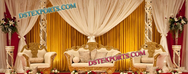 MUSLIM WEDDING GOLD SOFA SET