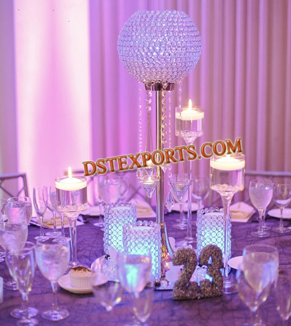 WEDDING CRYSTAL BALL CENTER PIECES