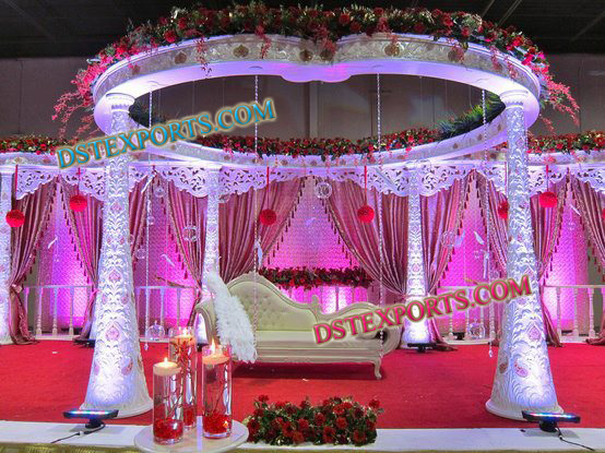 WEDDING CARVED FLORAL MANDAP