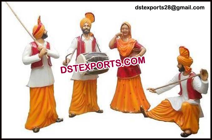 PUNJABI WEDDING BHANGRA STATUE SET