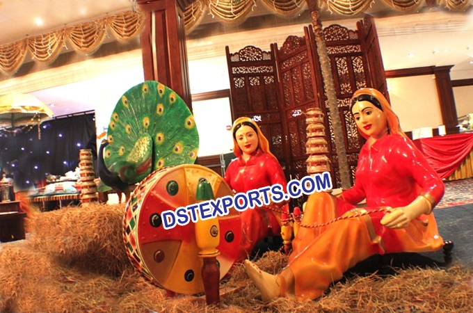 Punjabi Wedding Theme Statue