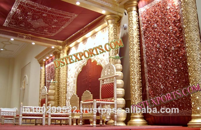 EMBRODRIED WEDDING MANDAP BACKDROP