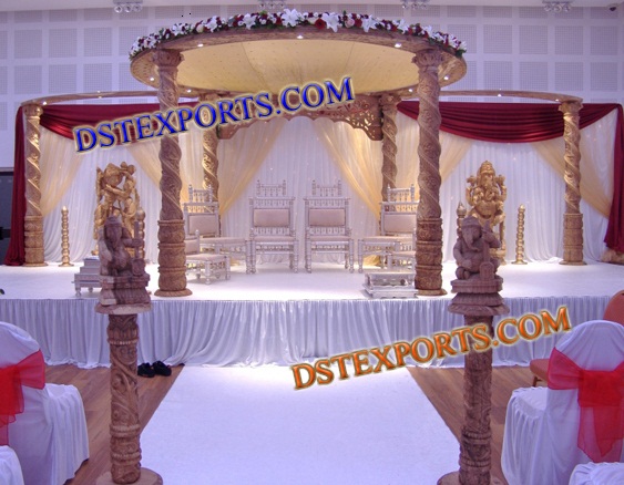 WEDDING WOODEN SPIRAL MANDAP SETS