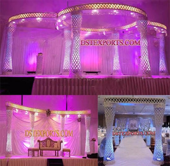 LATEST WEDDING CUTTING CRYSTAL MANDAP SET