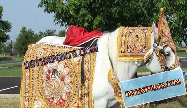 DESIGNER WEDDING HORSE COSTUME SET