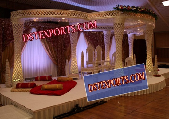 WEDDING CRYSTAL MANDAP WITH CRYSTAL BALLS