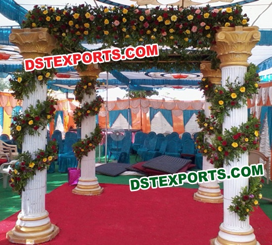 WEDDING DECOR ROMAN MANDAP