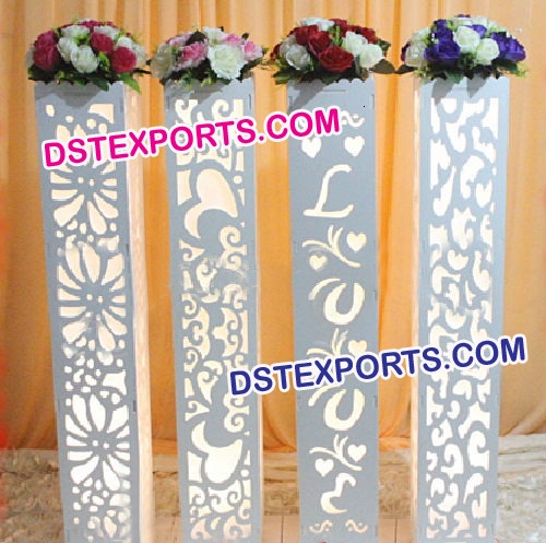 LATEST WEDDING LIGHTED PILLARS