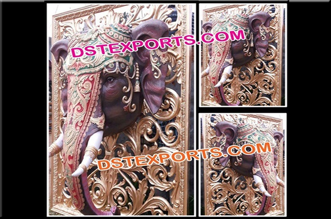 Royal Elephant Statue Panels